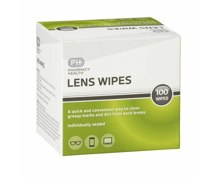 Pharmacy Health Lens Wipes 100