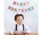 Happy Birthday Banner Batter - Colorful Lettering Children'S Banner Baby Adult Boys Girls Birthday Decoration Party Supplies,Style 1