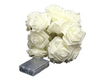 1X 20 Led Rose Light Chain, Warm White, Battery Operated,Warm White