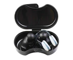 Nose Clip Earplug Black Box Set Swim To Protect Ears And Nose From Water,Black