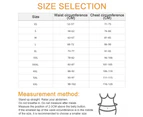 White Vintage Corset Tops For Women Lace Up Zipper Corsets And Bustiers Floral Bustier Body Shaper,White-S