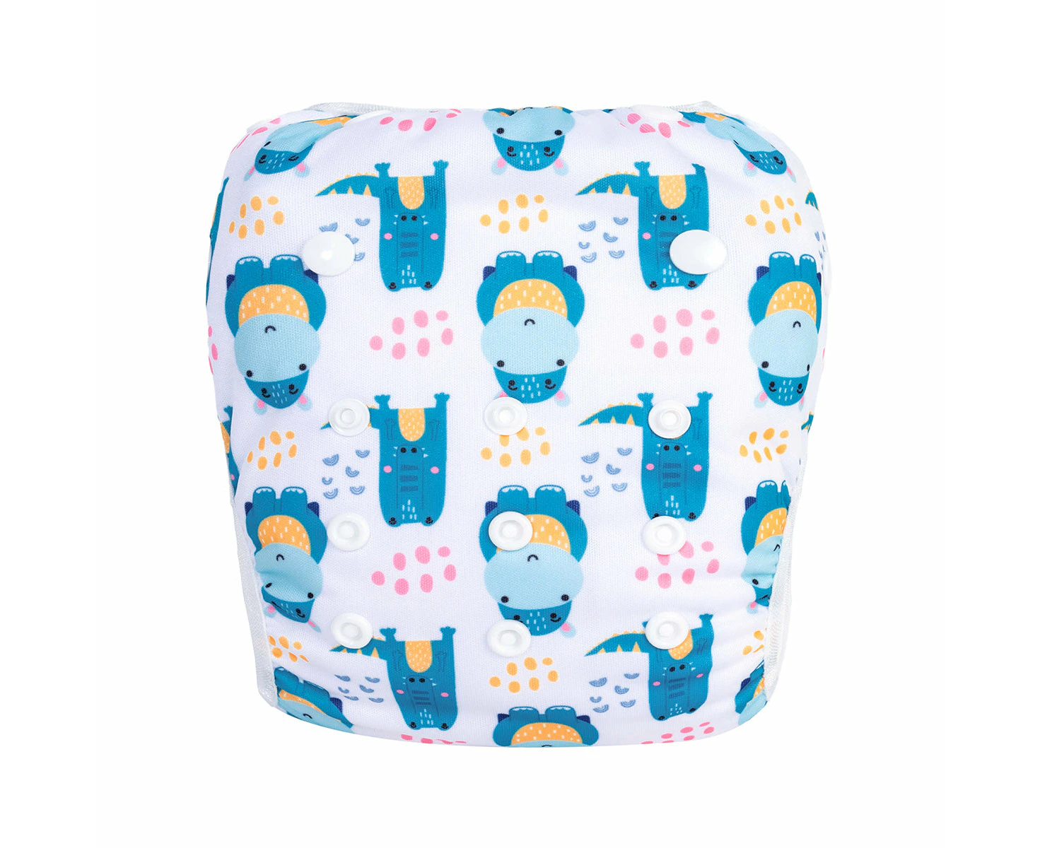 Lulu & Finn Hippos & Crocs Print Modern Cloth Swim Nappy