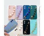 Anymob Xiaomi and Redmi Phone Case Blue Women Chain Bracelet Soft Silicone Compatible - Redmi Note 10S