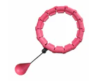 Adjustable Abdominal Exercise Massage Hoops - Pink