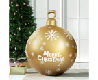 Jingle Jollys Christmas Inflatable Ball  Bauble 60cm Outdoor Decoration Gold