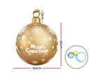 Jingle Jollys Christmas Inflatable Ball  Bauble 60cm Outdoor Decoration Gold