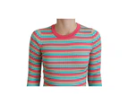 Dolce & Gabbana Striped Silk Crewneck Sweater - Multicolor