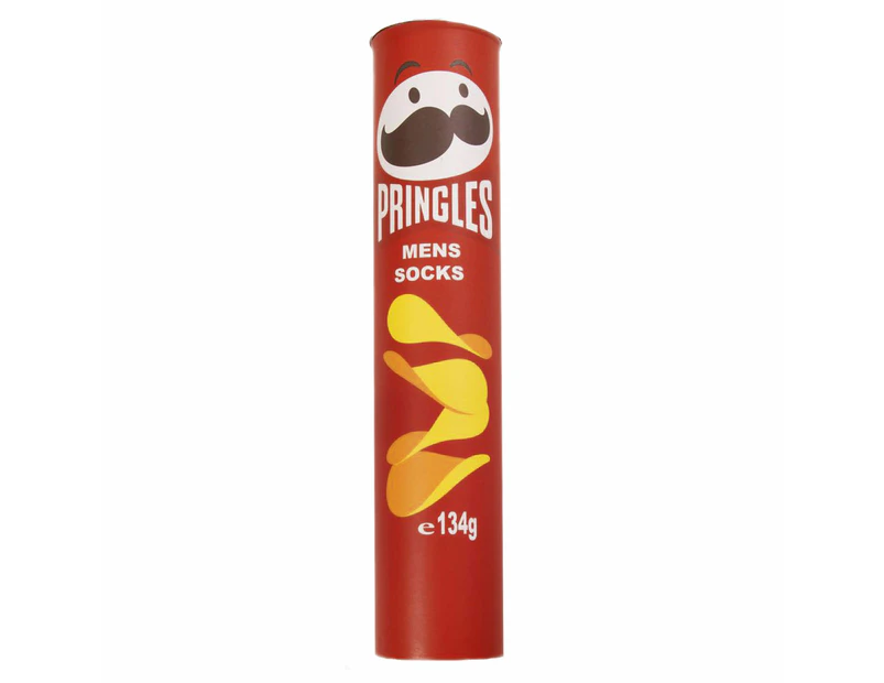 Mitch Dowd - Men's Pringles Variety Cotton Crew Socks 4 Pack Gift Box - Red