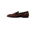 New Dolce & Gabbana Loafers with Floral Design - Blue