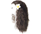 Kids Children Girls Halloween Cosplay Princess Moana Costume Accessories Dress Up Curly Wigs Party