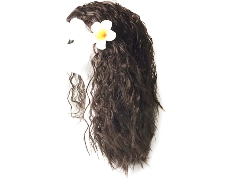 Moana Cosplay Dress-Up Accessories Wigs Synthetic Hair For Kids Children Girls Halloween