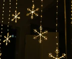 Stockholm Christmas Lights 339 LEDs 1.2x1.2M 9PCs Snowflakes Curtain Gold Indoor Outdoor