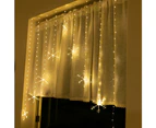 Stockholm Christmas Lights 339 LEDs 1.2x1.2M 9PCs Snowflakes Curtain Gold Indoor Outdoor