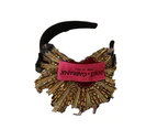 Dolce & Gabbana Regal Gold Silk Diadem Headband