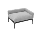 ELEVATED PET SOFA BED GREY MEDIUM Puppy Dogs Cats Soft Animal Sleep Comfort Rest Soft Beds heavy duty
