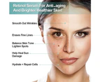 Elbbub Pure Retinol Face Serum Anti-Aging Age Renew Skin Repair Anti Wrinkle Treatment Hydrate Moisturizer Plump Skin