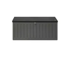 Livsip Outdoor Storage Box Bench 490L Cabinet Container Garden Deck Tool Grey