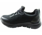 Skechers Womens Arch Fit SR Vermical Slip Resistant Wide Work Shoes - Black