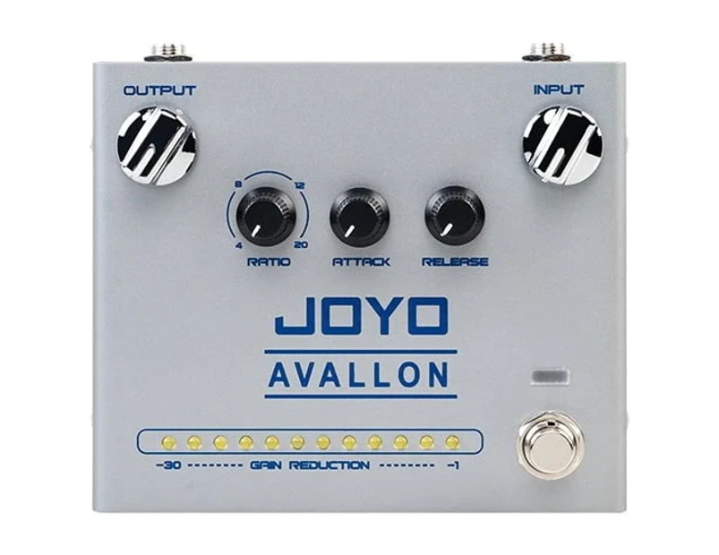 JOYO R-19 AVALLON Classic Compressor Guitar Effect Pedal 3 Knob Controls In/Out
