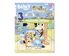 3pk Crown Bluey Frame Tray Kids/Children's Preschool Puzzle Set 20x24cm 3yrs+