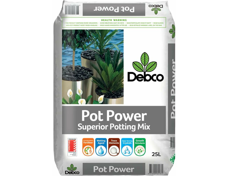 Debco Pot Power Poting Mix Fertiliser, 25 Litre