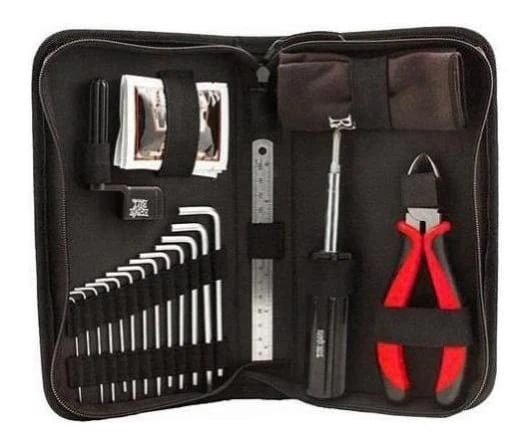 Ernie Ball 4114 Musician's Guitar Bass Tool Kit - Allen keys, Wipes, Wrench