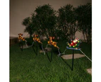 Stockholm Christmas Lights 4pcs 50CM LED Solar Santa Sleigh Laser Outdoor Garden Path Decoration