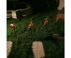 Stockholm Christmas Lights 4pcs 50CM LED Solar Santa Sleigh Laser Outdoor Garden Path Decoration