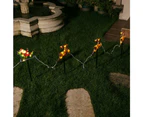 Stockholm Christmas Lights 4pcs 50CM LED Solar Santa Sleigh Laser Outdoor Garden Path Decoration