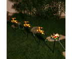 Stockholm Christmas Lights 4pcs 50CM LED Solar Santa Sleigh Laser Outdoor Garden Path Decoration