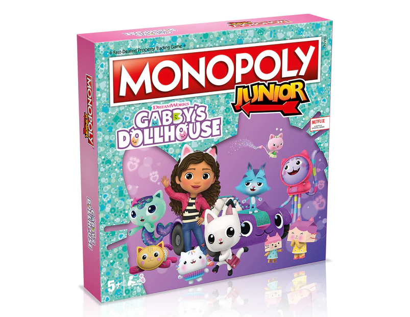 Monopoly Junior Gabby's Dollhouse Edition Board Game