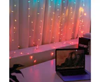 Stockholm Christmas Lights 288 LEDs 1.8x1.8M String Curtain Icicle Multi Colour Outdoor Decoration