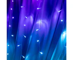 Stockholm Christmas Lights 288 LEDs 1.8x1.8M String Curtain Icicle Multi Colour Outdoor Decoration