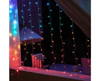 Stockholm Christmas Lights 288 LEDs 1.8x1.8M String Curtain Icicle Multi Colour Outdoor Decoration