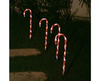 Stockholm 58CM Christmas Lights 32 LED Path Lights 4PCS Candy Cane Stakes Red White