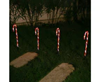 Stockholm 58CM Christmas Lights 32 LED Path Lights 4PCS Candy Cane Stakes Red White