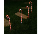 Stockholm 58CM Christmas Lights 32 LED Path Lights 4PCS Candy Cane Stakes Red White