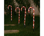 Stockholm 58CM Christmas Lights 32 LED Path Lights 4PCS Candy Cane Stakes Red White