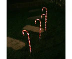 Stockholm 58CM Christmas Lights 32 LED Path Lights 4PCS Candy Cane Stakes Red White