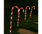 Stockholm 58CM Christmas Lights 32 LED Path Lights 4PCS Candy Cane Stakes Red White