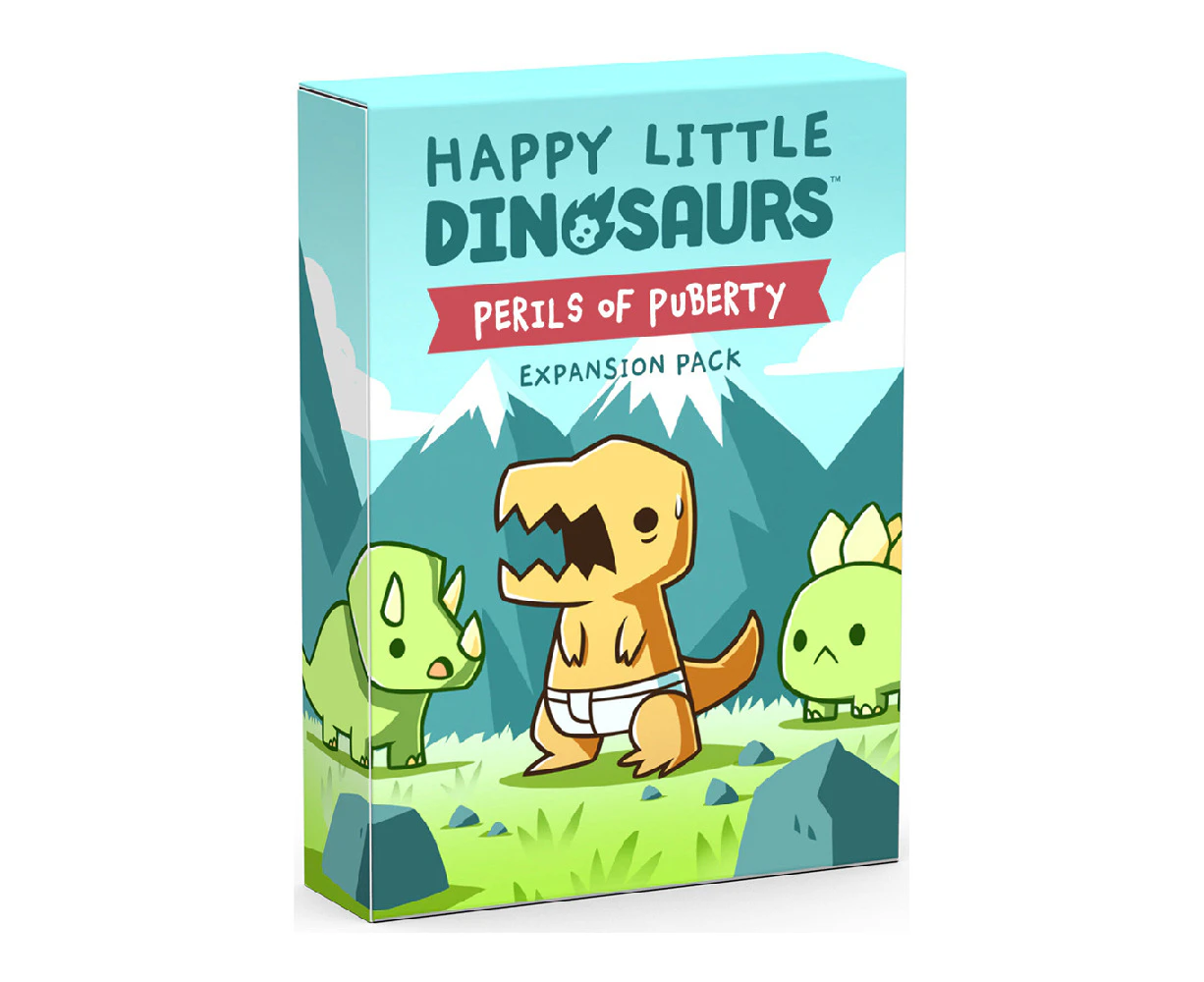 Tee Turtle Happy Little Dinosaurs Perils of Puberty Expansion Pack Card Game 8+