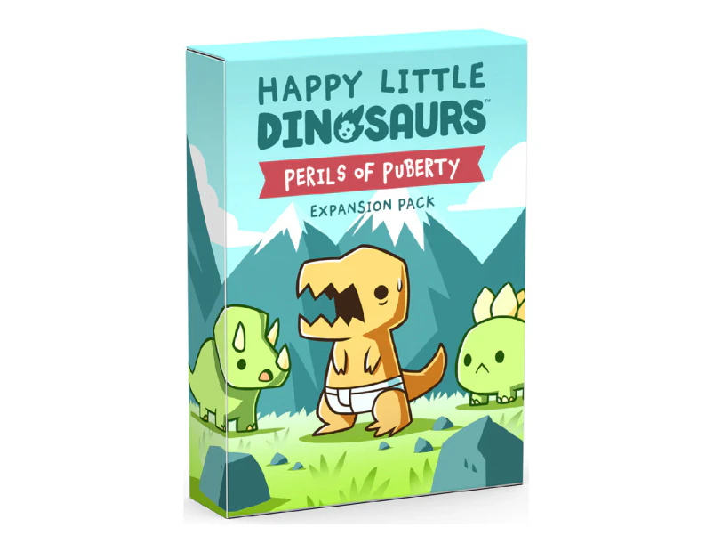 Tee Turtle Happy Little Dinosaurs Perils of Puberty Expansion Pack Card Game 8+
