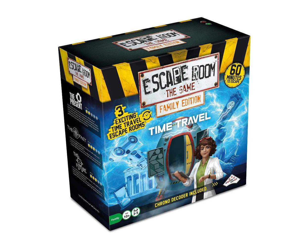 Identity Games Escape Room Family Time Travel Kids/Family Fun Board Game 10y+