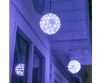 Stockholm 10CM Christmas Lights 225 LED Curtain Lights 5PCS Petal Balls Twinkle Cool-Warm White