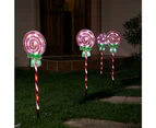 Stockholm Christmas Lights 4pcs 74CM LED Candy Lollipop Outdoor Garden Path Decoration