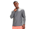 Speedo Men's Essential Long Sleeve Rash Vest - Grey