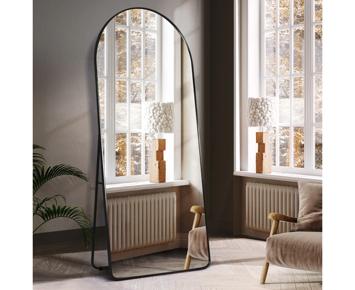 Furb Large Full Length Floor Mirror Free Standing Black 180*80cm