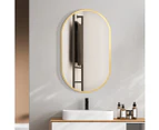 Yezi Bathroom Wall Mirror Vanity Haning Decor Makeup Mirrors Gold Framed Oval