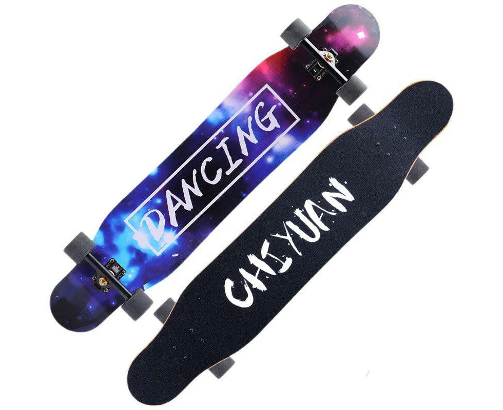 46'' 118cm Sealed Dancing Board Longboard Skateboard - 118 Starry Sky