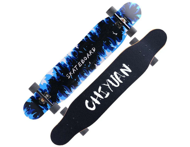 46'' 118cm Sealed Dancing Board Longboard Skateboard - 118 Blue Fire